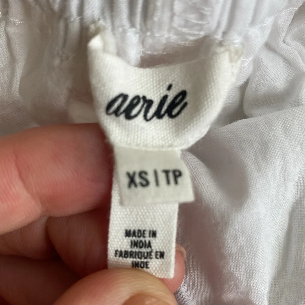 Aerie mini floral side tie skirt